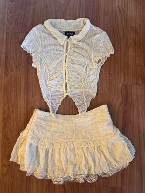 Expired Girl Cream Two Piece Set